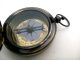 Antique Brass Push Button Magnetic Pocket Compass @ Maritime Direction Compass Compasses photo 3
