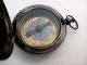 Antique Brass Push Button Magnetic Pocket Compass @ Maritime Direction Compass Compasses photo 7