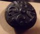 (45) Victorian Mourning Buttons On Card Black Composition Gutta Percha Rubber Buttons photo 10