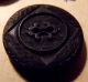 (45) Victorian Mourning Buttons On Card Black Composition Gutta Percha Rubber Buttons photo 11