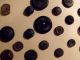 (45) Victorian Mourning Buttons On Card Black Composition Gutta Percha Rubber Buttons photo 5
