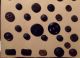 (45) Victorian Mourning Buttons On Card Black Composition Gutta Percha Rubber Buttons photo 6