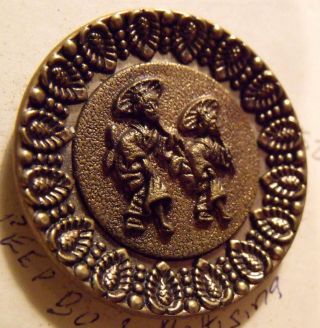 Victorian Brass Cloak Button Mikado Peep - Bo & Pitti - Sing Yum Yum One & 1/2 