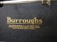Vintage Antique Burroughs Portable 10 Column Crank Adding Machine Cash Register, Adding Machines photo 5