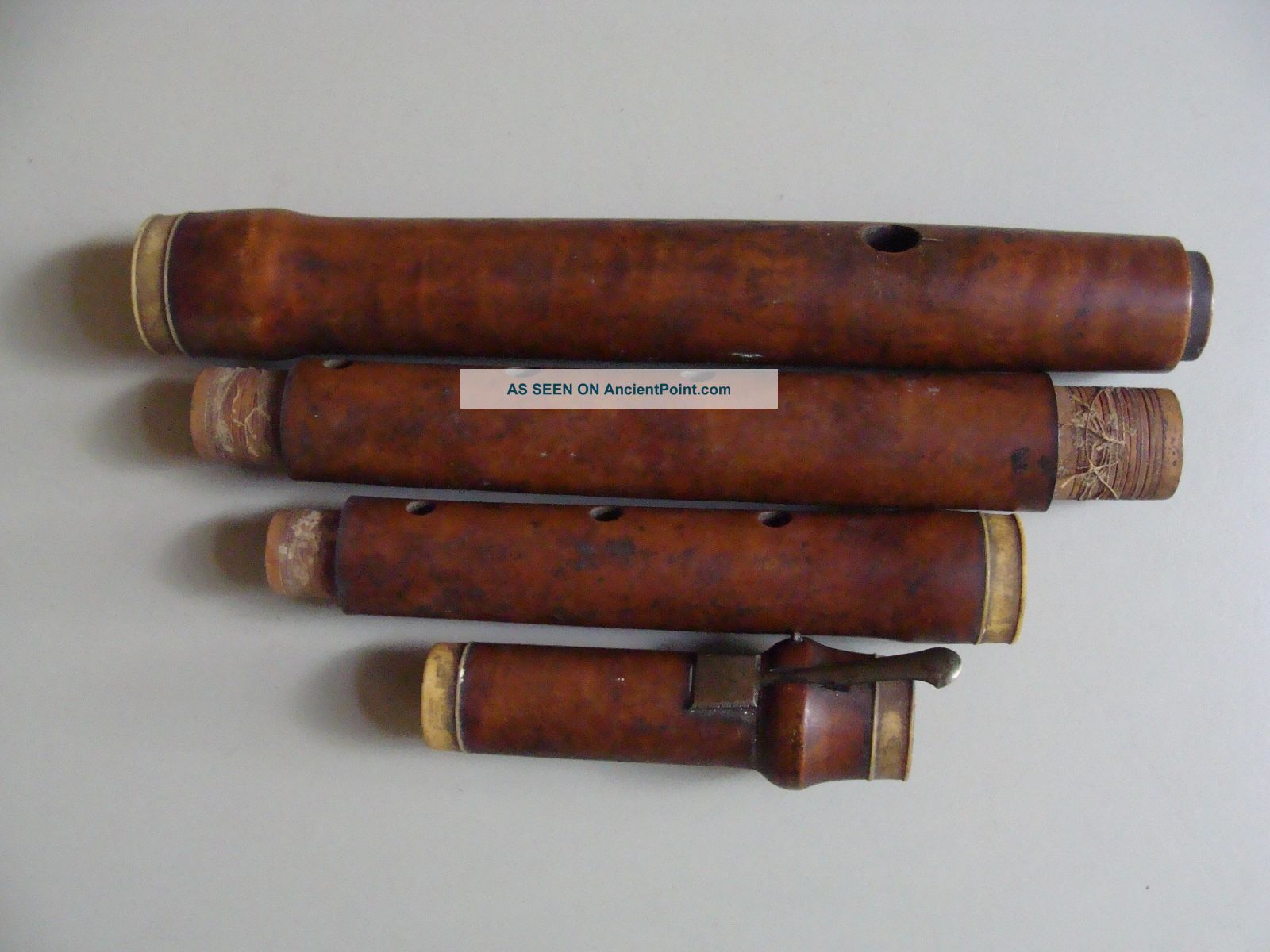 Early 19th Century Antique Baroque Flute Circa 1820 - 1850 Wind photo