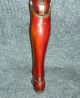 Extremely Rare Antique C1895 J.  E.  Hanger Wooden Artificial Prosthetic Leg Other Medical Antiques photo 10
