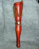 Extremely Rare Antique C1895 J.  E.  Hanger Wooden Artificial Prosthetic Leg Other Medical Antiques photo 8