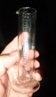 Circa 1900 (2) Clear Glass Footed Cylindrical.  Graduated Beakers / Apothecary Bottles & Jars photo 3