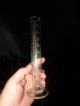 Circa 1900 (2) Clear Glass Footed Cylindrical.  Graduated Beakers / Apothecary Bottles & Jars photo 4