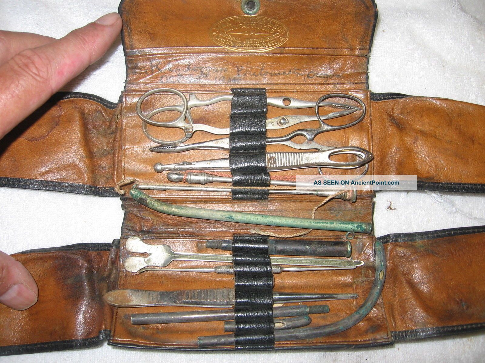 1890 ' S Wocher Surgical Or Autopsy Kit Surgical Tools photo