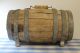 Antique Vintage Wooden Barrel 6 Bands Whiskey Water Rum Wine Primitives photo 9