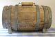 Antique Vintage Wooden Barrel 6 Bands Whiskey Water Rum Wine Primitives photo 1