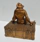 Antique Art Deco J.  B Hirsch Pirate Bookend Trinket Box Art Deco photo 3