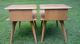 Pair Mid Century Heywood Wakefield 308 Champagne Tiered Saber Leg End Tables Post-1950 photo 8