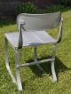 Vintage Ironrite Chair Silver Gray Metal Industrial Sperlich Mid Century Modern 1900-1950 photo 2