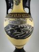 Antique Clay Art Pottery Large Urn Vase Greek Key Chariot 20 