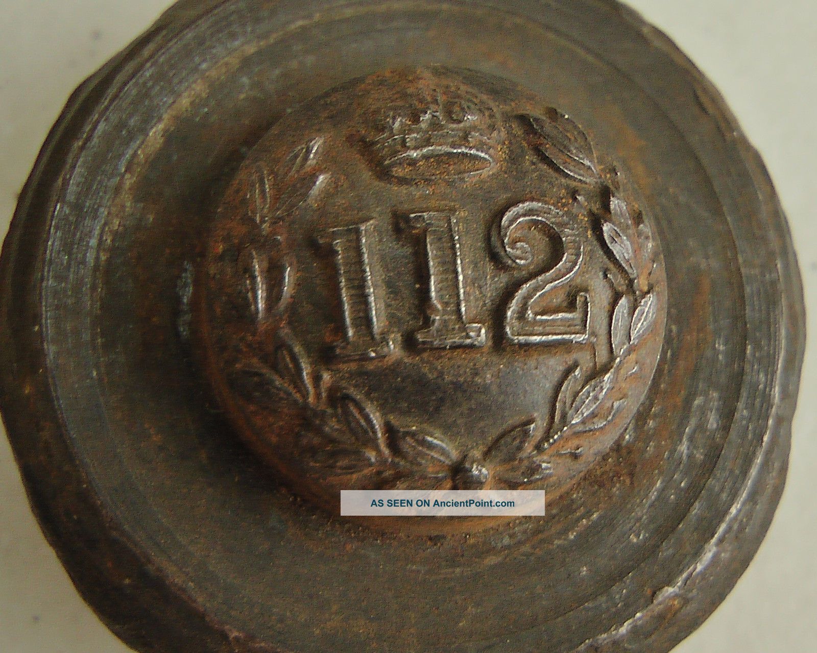 Wwi Kc British Indian Army 112th Infantry Uniform Button Die Mould Industrial Molds photo