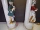 Occupied Japan Porcelain Colonial Man And Woman W/ Flute & Guitar Lamps Lamps photo 8