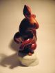Vintage Large Scale Squirrel Porcelain Figurines Romanian Arpo Hand Painted Figurines photo 2