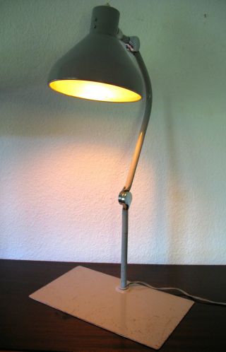 Rare French Jumo Mid Century Angle Poise Table Lamp Ca 1950 photo
