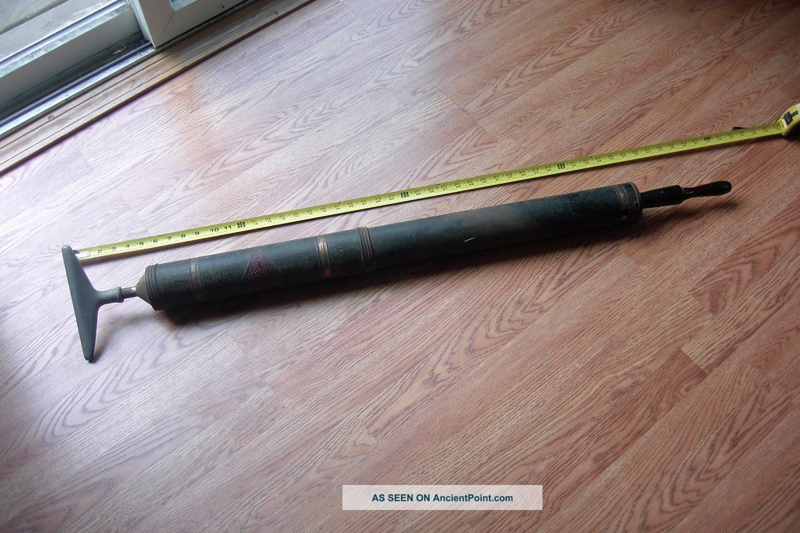 Antique Reeves Hand Pump Metal Vacuum Cleaner Pat 1907 Other Antique Home & Hearth photo