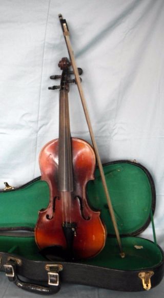 Vintage Antonius Stradivarius Cremonfis Faciebat Anno17 Violin Paesold Bow Case photo