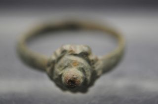 Roman Bronze Finger Ring 1st - 3rd Century Ad photo