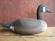 Attractive Maine Estate Found Hand Carved Wood Miniature Painted Goose Decoy Primitives photo 1