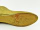 Vintage Hand Carved Wood Wooden Boot Shoe 4 & 1/2 