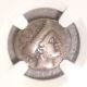 338 - 271 Bc Euboea,  Chalcis Hera / Eagle Ancient Greek Silver Drachm Ngc Vf Greek photo 2