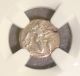 525 - 463 Bc Thrace,  Thasos Satyr Ancient Greek Silver Diobol Ngc Vf 5/5 3/5 Greek photo 2