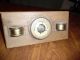 Antique Weather Station On Wood West Germany Barometers photo 9