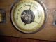 Antique Weather Station On Wood West Germany Barometers photo 2