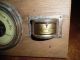 Antique Weather Station On Wood West Germany Barometers photo 3