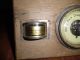 Antique Weather Station On Wood West Germany Barometers photo 4