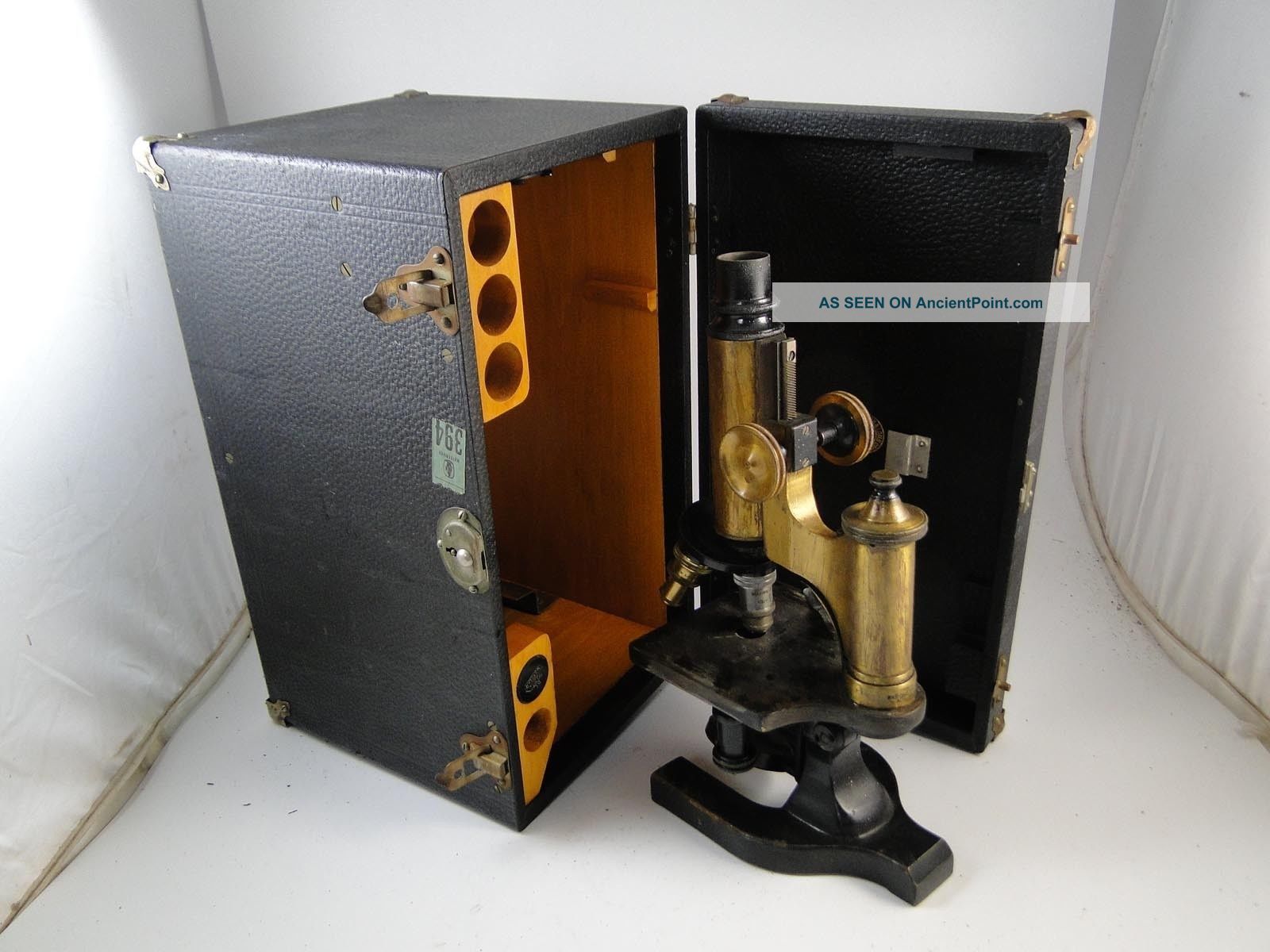 Antique 1906 Brass Spencer Scientific Professional Microscope Bausch Lomb Lens Microscopes & Lab Equipment photo