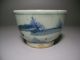 Chinese Antique Figure Blue & White Porcelain Cup Other Chinese Antiques photo 3