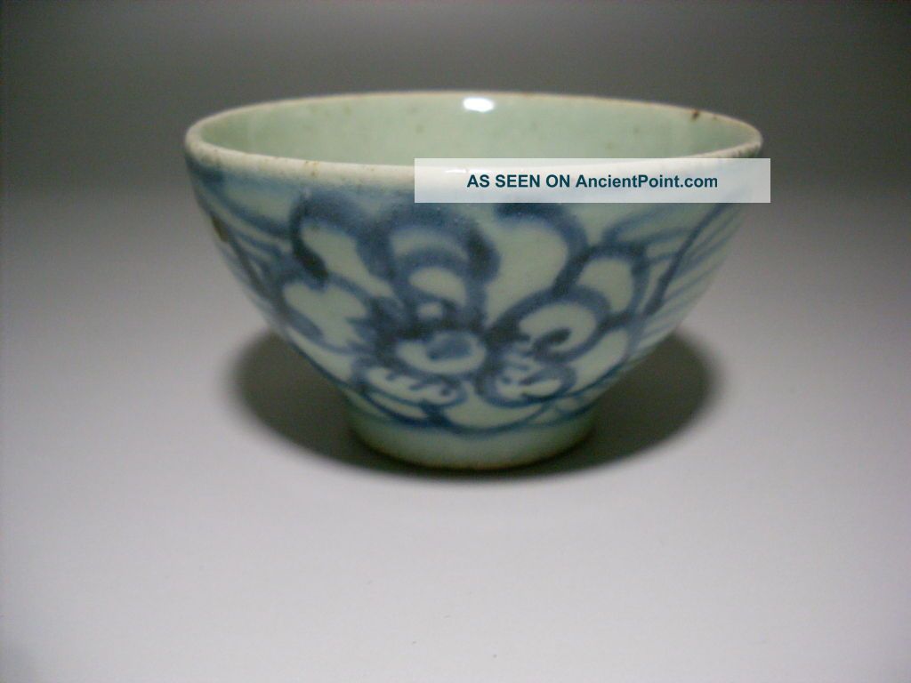 Chinese 18th Century Antique Blue & White Porcelain Cup Other Chinese Antiques photo