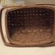 Vintage Native Penobscot Basket With 2 Swing Handles Twisted Weave Primitives photo 1