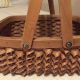 Vintage Native Penobscot Basket With 2 Swing Handles Twisted Weave Primitives photo 3