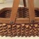 Vintage Native Penobscot Basket With 2 Swing Handles Twisted Weave Primitives photo 4