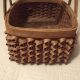 Vintage Native Penobscot Basket With 2 Swing Handles Twisted Weave Primitives photo 5