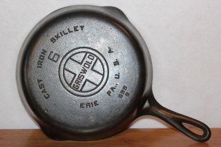Vintage 1930 - 1939 Griswold 6 Skillet P/n 699 Cast Iron Frying Pan photo