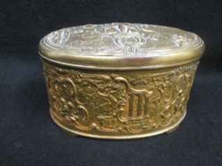 Weidlich Bros.  Mfg.  Co.  Art Deco Large Trinket Box Cupids On Top And Sides photo