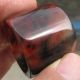 Old Antique Chinese Red Jade Hand Carved Thumb Ring Size13.  5 Rings photo 2