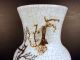 Antique 19thc Chinese Crackle Glazed Porcelain Relief Immortal Figure,  Signed Vases photo 4