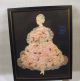 Antique 1930s Ribbon Art Paper Doll Picture Elegant Lady In Pink Ball Gown Dress Other Antique Decorative Arts photo 1