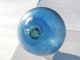 Japanese Glass Float W/ Cobalt Swirls & Bubbles Fishing Nets & Floats photo 1
