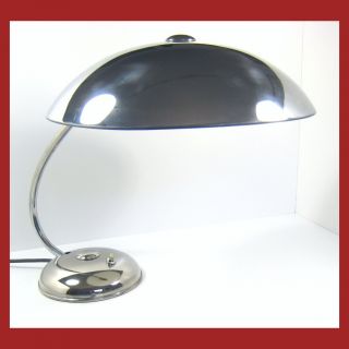 Vintage Metal Chrome Table Lamp photo