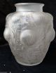 Antique Thistle Domremy Vase Rene Lalique R.  Art Deco Period Satinated Art Glass Art Deco photo 2